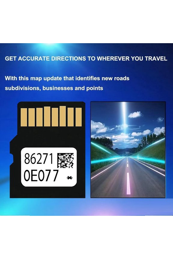 Navigation Memory Card Version 86271 0E077 Compatible with Toyota 4Runner Avalon Camry Corolla Highlander Mirai Prius Sequoia Sienna Tacoma Tundra Venza Rav4 Sync USA/Canada Maps