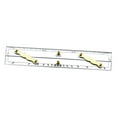 thumbnail image 1 of Navigation Parallel Ruler, Roll Ruler Lightweight, Clear Scale, Multifunctional Marine Parallel Ruler Measurement Tool for Measuring Student 600mm, 1 of 10