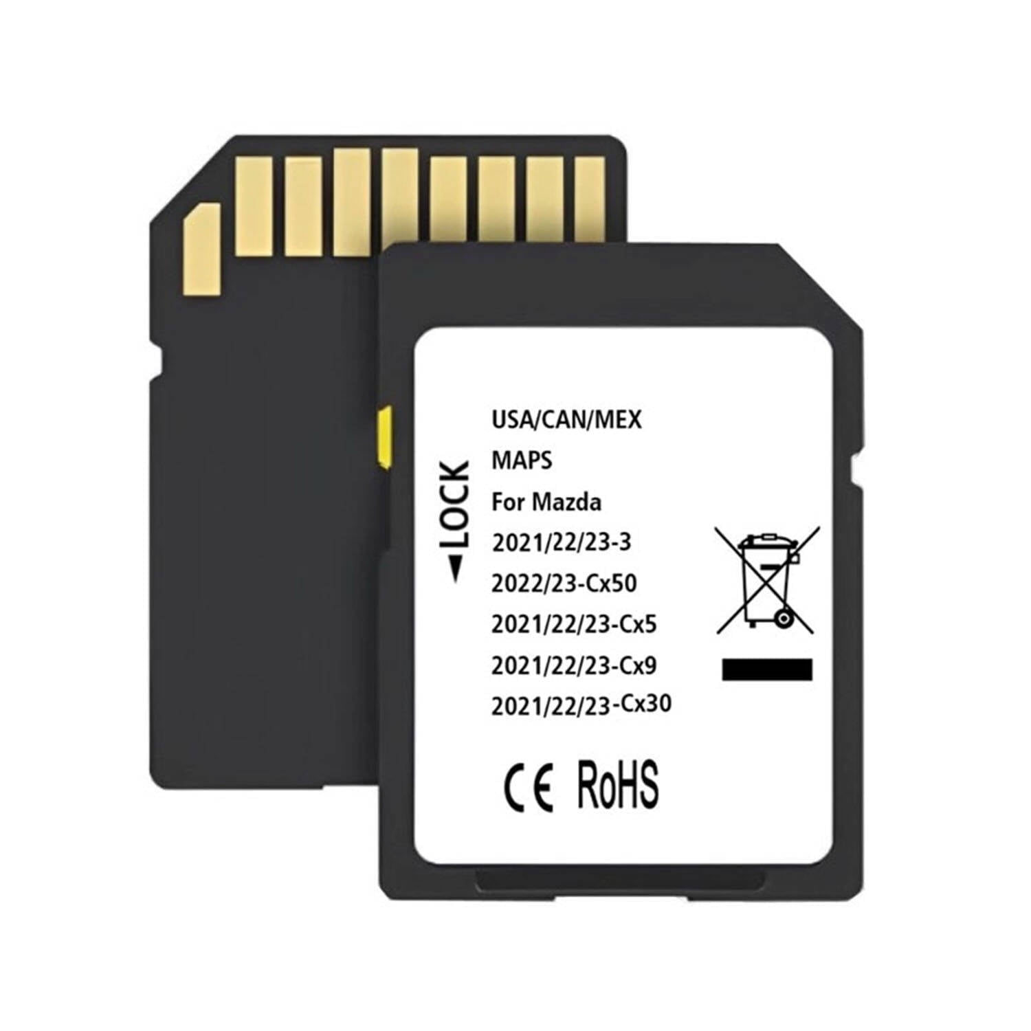 Navigation SD Card Compatible with Cx5,Cx30,Cx50,3（2021/2022/2023), maps for USA/CAN/MEX