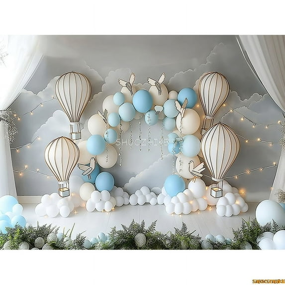 Navigation Sailboat Star Theme Photography Backdrops Birthday Party r Global Fishing Net Photo Studio Background TE-10