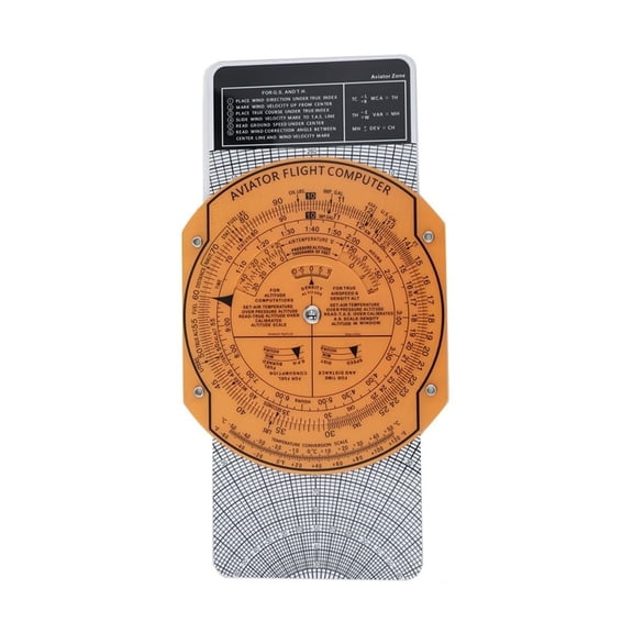 Navigation Vector Ruler With Rotating Dial Plastic Measuring Tool Bulk Stationery For Aviation Civil Aviation Training Military Flight Planning Professional Measuring Supplies
