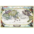 thumbnail image 1 of Navigationes Precipae Europorum ad Exteras Nationes; Navigational Map of the World-Fine art canvas print (20" x 30"), 1 of 1