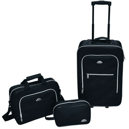 Navigator, Hardwire Expandable Spinner Luggage's , Black, 3 Piece Set