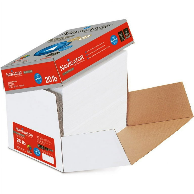 Navigator Platinum Superior Productivity Multipurpose Paper - Silky Touch - White - 99 Brightness - 93% Opacity - Letter - 8 1/2