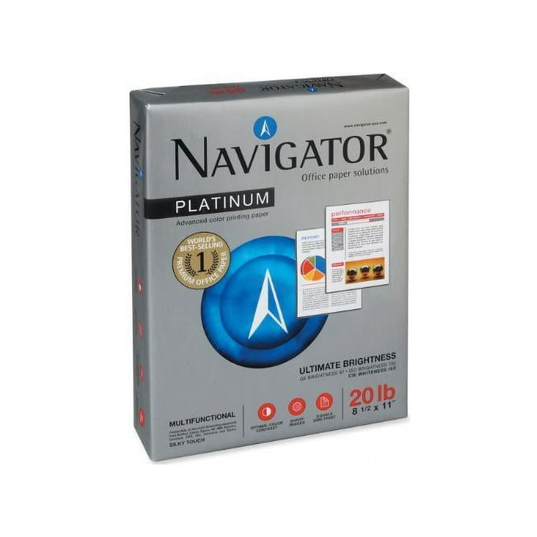 Navigator Platnium Office Multipurpose Paper, Sold as 1 Carton, 8 Package per Carton Navigator Platnium Office Multipurpose Paper, Sold as 1 Carton, 8 Package per Carton
