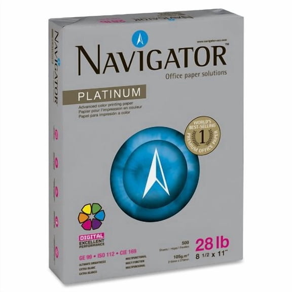 Navigator Platinum Superior Productivity Multipurpose Paper - 2500 Per Carton, White