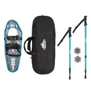 Navigator Series Men and Womens Lightweight 19" Aluminum Frame Snowshoe Set, Ratchet Binding