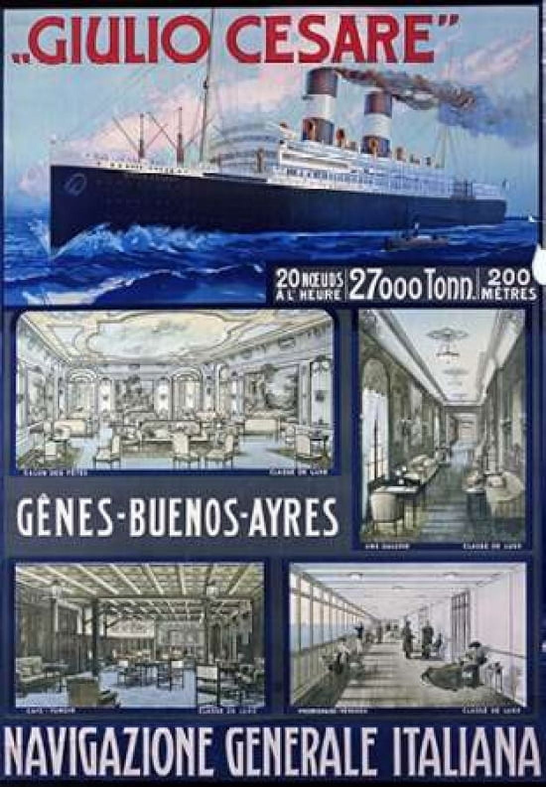 Navigazione Generale Italiana Giulio Cesare Canvas Art - Unknown (20 x 28)