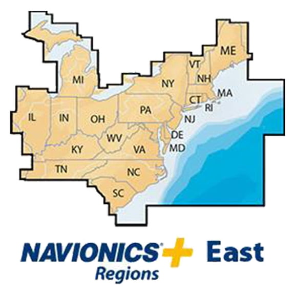Navionics Plus Chart Plotter East