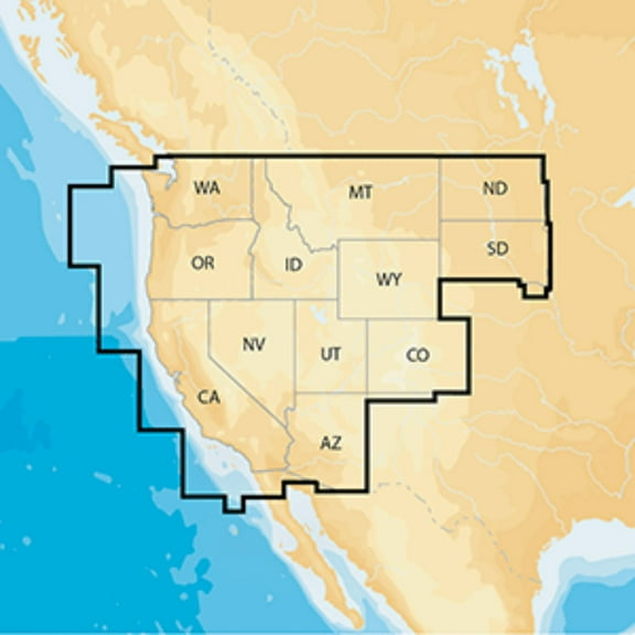 Navionics MSD/NAV+WE Navionics Plus - West