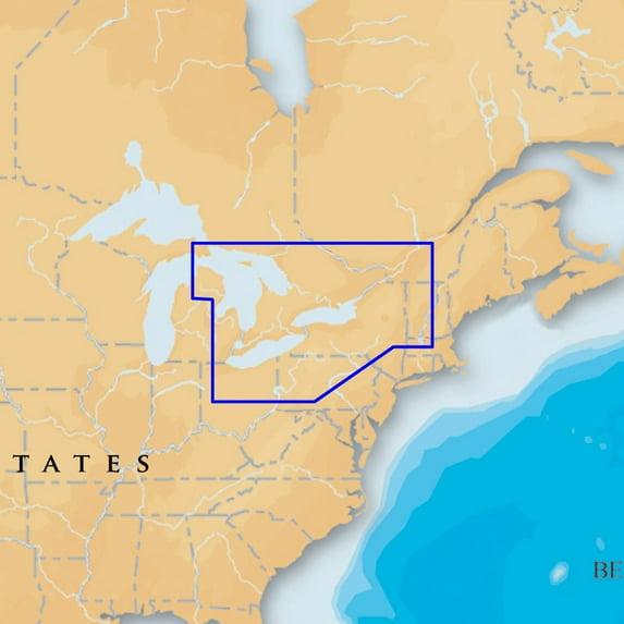 Platinum Plus East Great Lakes MSD/901P+ Marine Map