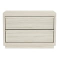 thumbnail image 1 of Navis Contemporary 32" Nightstand in Whitewashed Oak (2-Drawer), 1 of 8