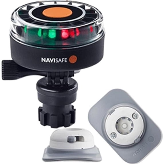Navisafe 340KIT4 Navilight 2nm Tricolor with Navimount Base & RIB Mount - White