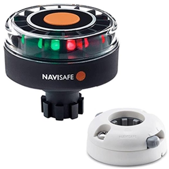Navisafe 342KIIT5 Navilight Tricolor 2 nm Navibolt Base & Horizontal Mount - White