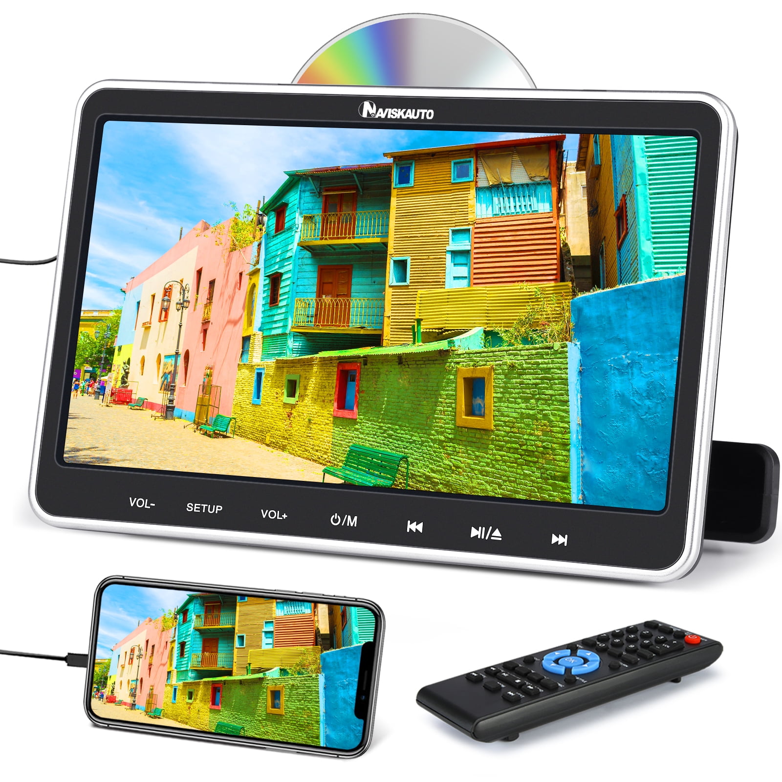 Naviskauto 10 1 Portable DVD Player For Car With Headrest Mount naviskauto-10-1-portable-dvd-player-for-car-with-headrest-mount