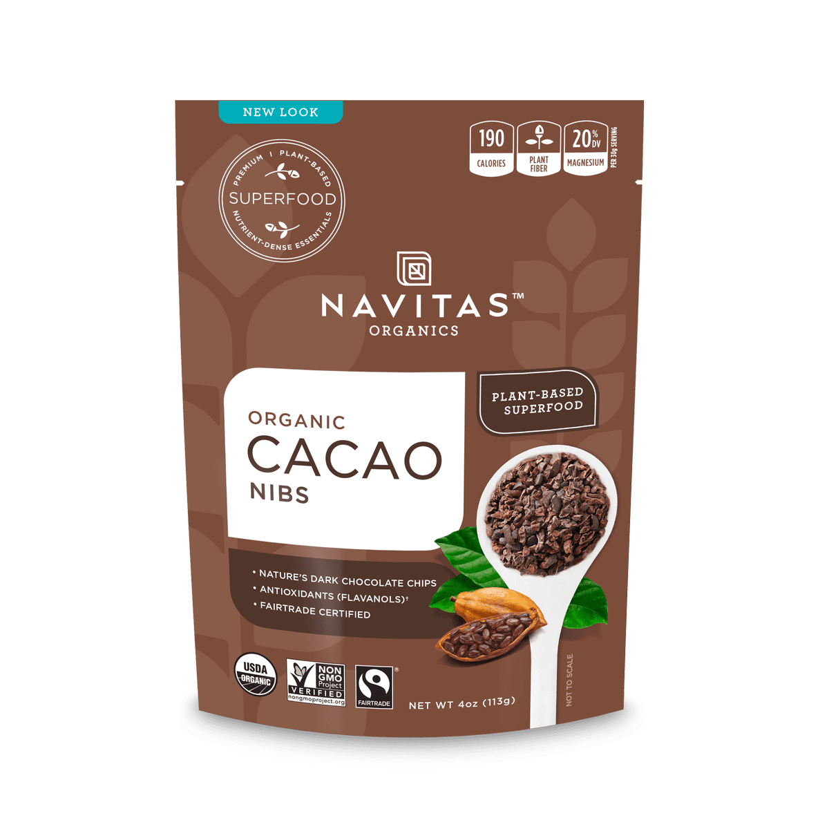 Navitas Organics Cacao Nibs, 4oz