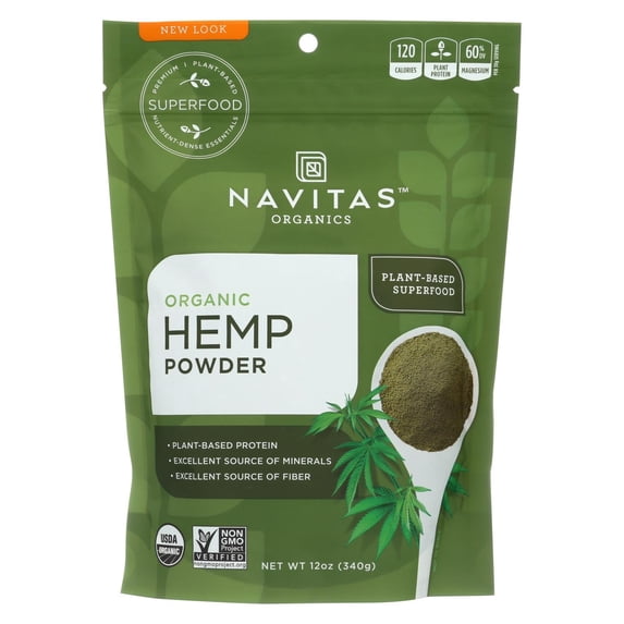 Navitas Naturals Hemp Powder, Organic - Hemp - Raw, 12 oz