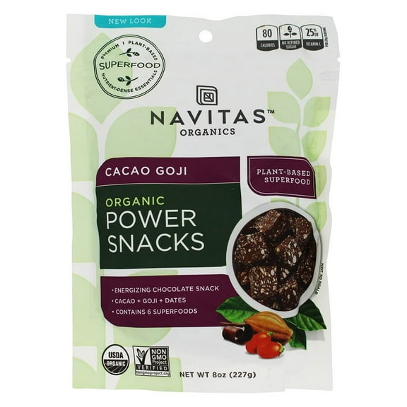 Navitas Naturals Snacks Organic Power Cacao Goji, 8 Oz