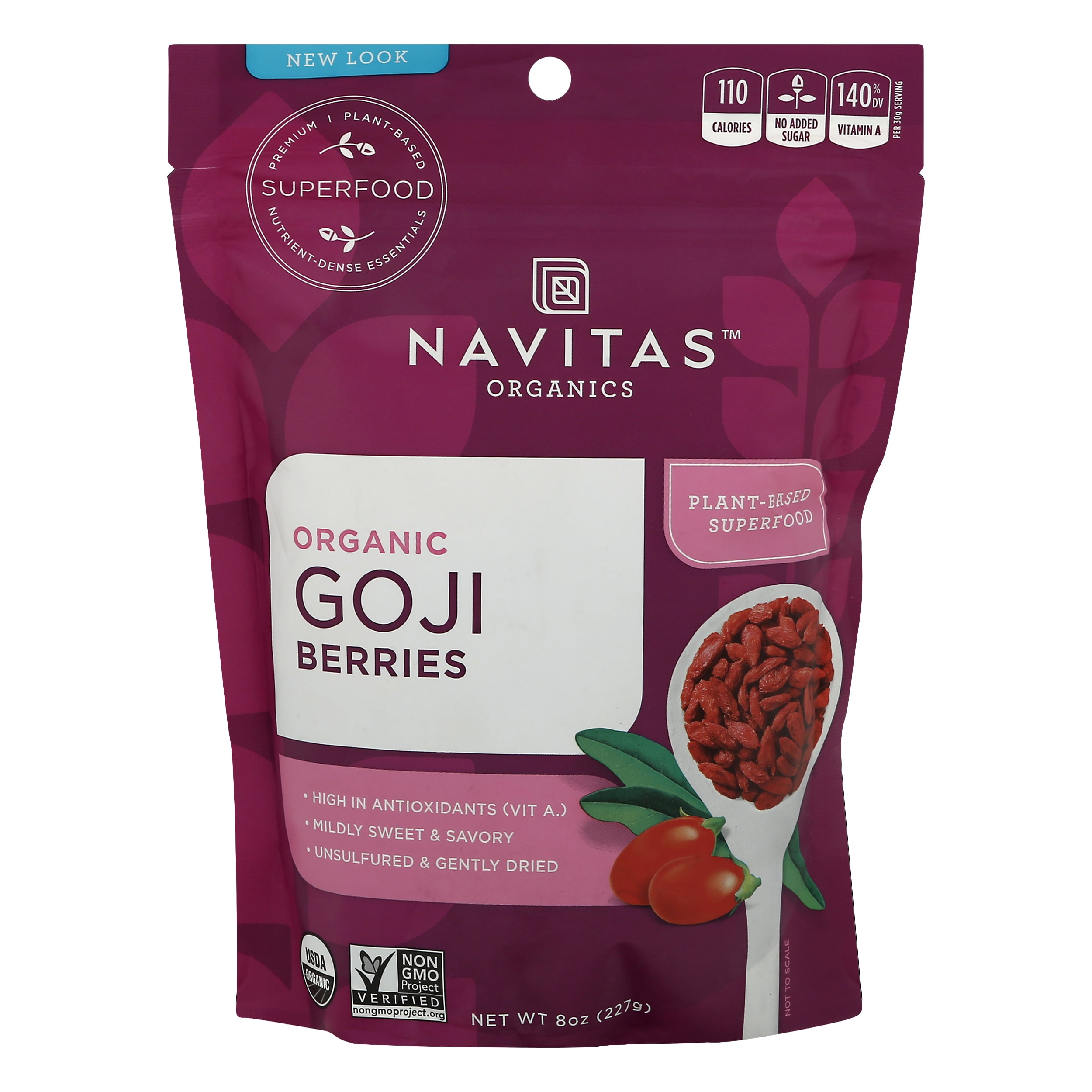 Navitas Organic Goji Berries 8 oz (Pack Of 12)