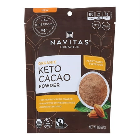 Navitas Organics 236566 Keto Cacao Powder 8 oz.