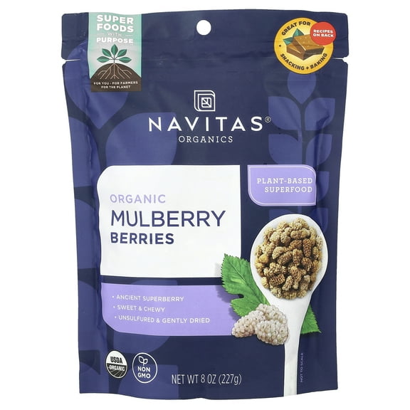 Navitas Organics Mulberries, 8.0 oz, 8 Servings