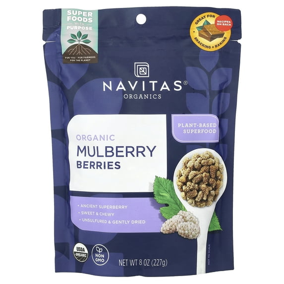 Navitas Organics Mulberries, 8.0 oz, 8 Servings