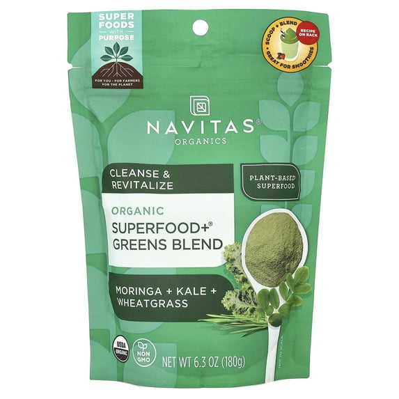 Navitas Organics Organic Superfood+ Greens Blend 6.3 oz Pkg