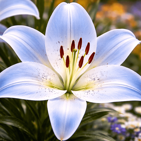 Navona White Asiatic Lily Bulbs for Planting – Pure White Hardy Perennial Blooms – Early Summer Garden & Cut Flower Favorite (3 Bulbs)