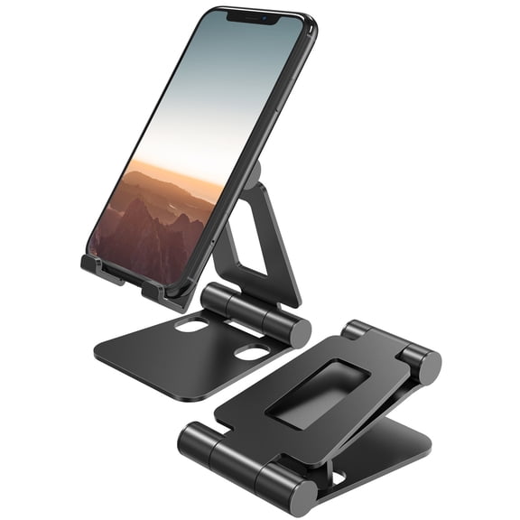 Navor Dual Foldable Phone & Tablet Stand  Adjustable Desktop Holder for Smartphones, Tablets, e-Readers, Kindles, for Nintendo Switch