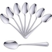 Navoys Tablespoons Stainless Steel, 8 Table Spoons, Mirror Finish