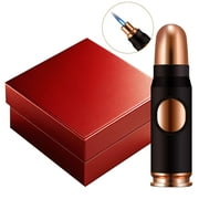 Navpeak Windproof Butane Torch Lighter - Refillable Jet Flame Lighter Bullet Shaped for Cigars, Candles, Outdoor, Desserts, and Baking, BBQ & Emergency Survival Gear Butane Not Included Gold