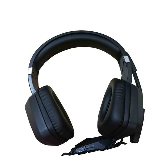 Navshot Wired video game headsets, noise-cancelling microphone and LED lights.Black