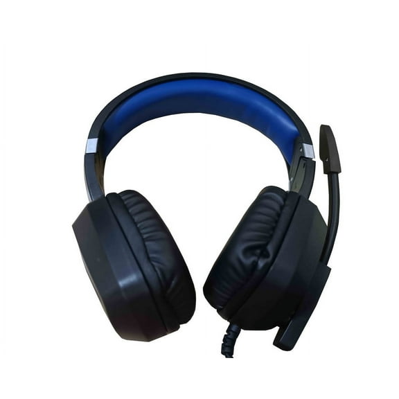 Navshot Wired video game headsets, noise-cancelling microphone and LED lights.Blue