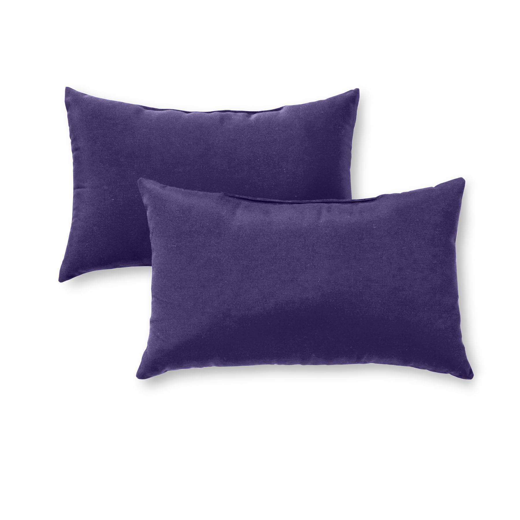 Greendale Home Fashions Rectangular Outdoor Navy Accent Pillow Set of 2