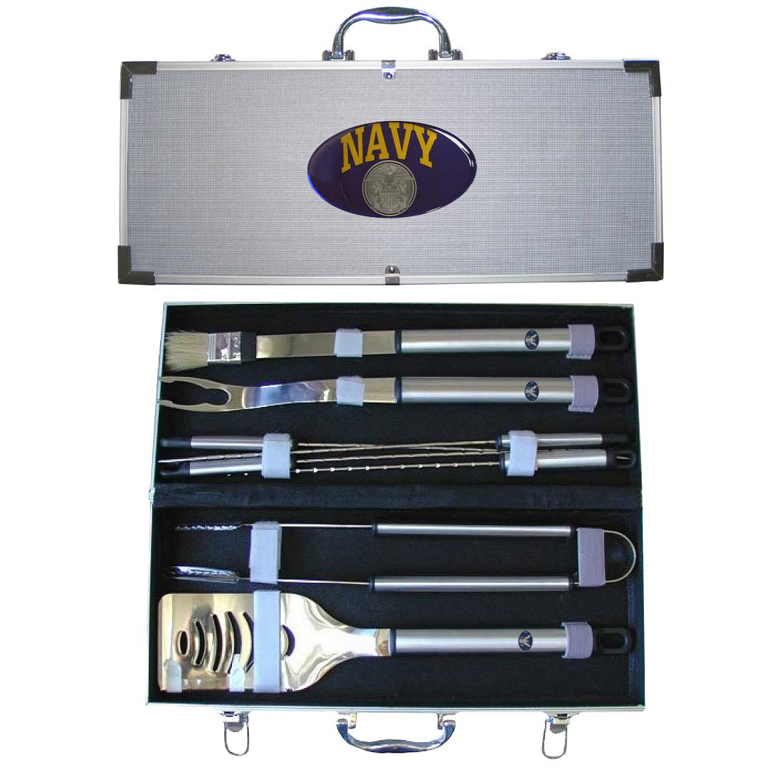 Navy 8 pc BBQ Set - image 1 of 3