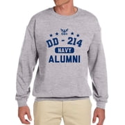 Navy Alumni Sweatshirt Men -Navy Designs, Male Small