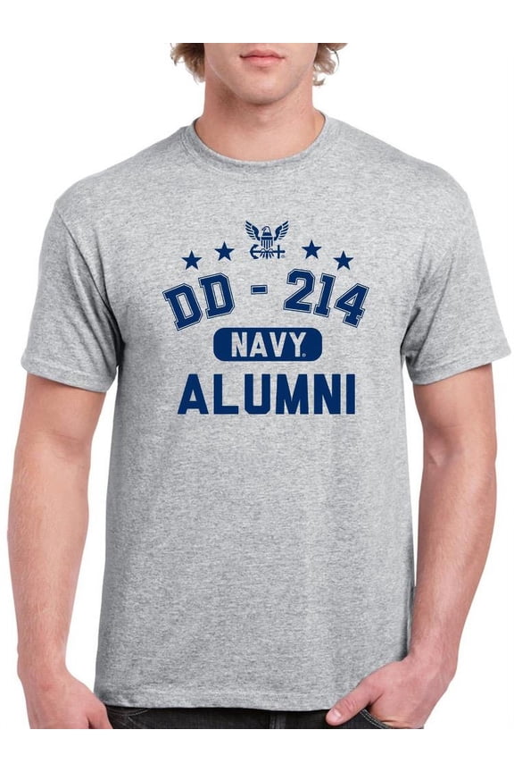 Navy Alumni T-Shirt Men -Navy Designs, Male Large