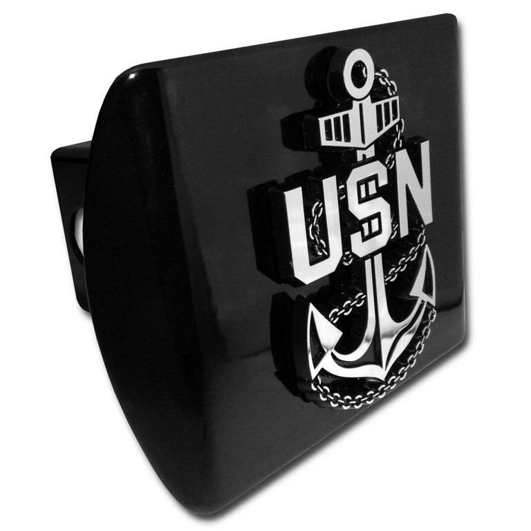 U.S. Navy Chrome Auto Emblem - 3.62x2 Inch Official Metal Badge With 3M Adhesive 4 thumbnail image