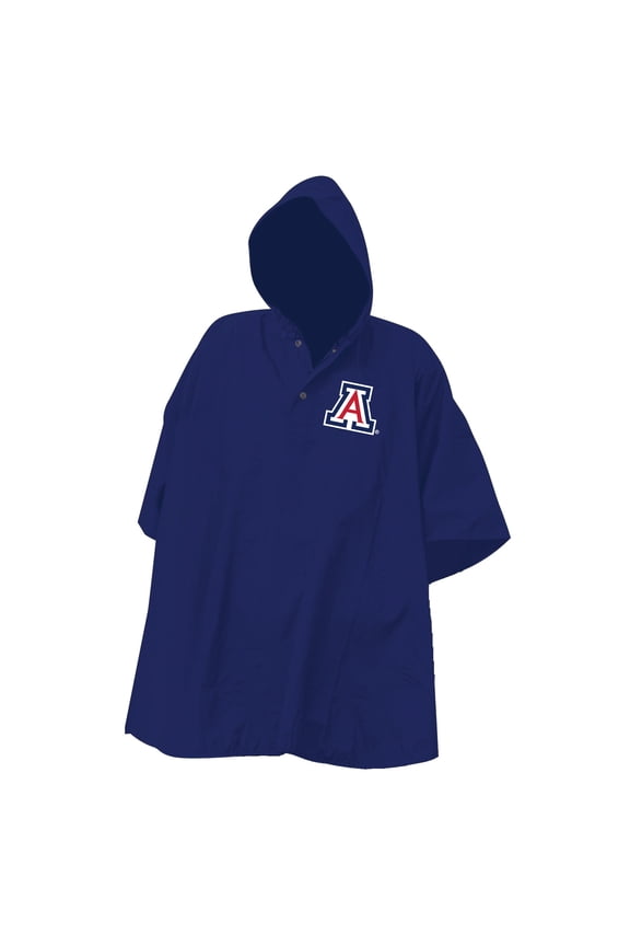 Navy Arizona Wildcats Deluxe Adult Stadium Quarter-Snap-Rain Poncho