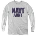 thumbnail image 1 of Navy Aunt Youth Long Sleeve T-Shirt Tee Athletic Heather, 1 of 1