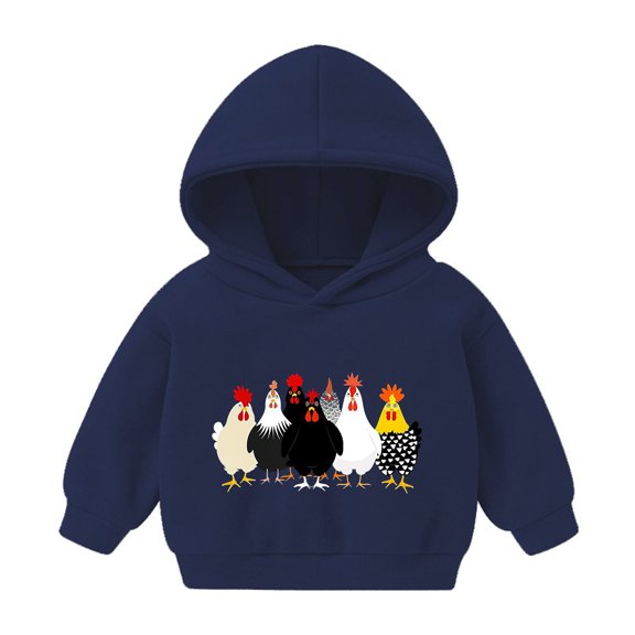 Navy Baby for Kids Girl Boy Fall Winter Graphic Happy Festival Gift Thanksgiving Lounge with Hood Hoods Outfit Sweatshirt Child 2025 Clothes Trendy Country Concert Y2K 5 Years