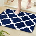 thumbnail image 1 of Navy Bathroom Rugs 20" x 32", Thick Soft Bath Mats for Bathroom Non Slip Floor Mat, Absorbent Microfiber Wash Dry Bath Rugs, Tub and Shower Mat, 1 of 8