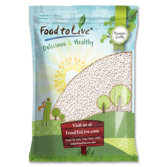 Navy Beans, 10 Pounds - Kosher, Raw, Vegan, Sproutable - by Food to Live