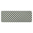 thumbnail image 1 of Navy and Beige Checkerboard Pattern Kitchen Rug Mat,Kitchen Runner Rugs Non Skid Washable,Decorative Kitchen Floor Mats for Kitchen,Sink,Laundry,17"x47.2", 1 of 7