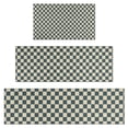 thumbnail image 1 of Navy and Beige Checkerboard Pattern Kitchen Rugs Sets Of 3,Kitchen Runner Rugs Non Skid Washable,Decorative Kitchen Floor Mats for Kitchen,Sink,Laundry,17"x30"+ 17"x47" + 17"x59", 1 of 6