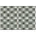 thumbnail image 1 of Navy and Beige Checkerboard Pattern Summer Placemats Table Placemats Set Of 4-Linen Kitchen Washable Placemats Table Mats 11.8"x17.7" Non-Slip Heat Resistant, 1 of 6