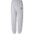 thumbnail image 1 of Navy Black Crest Elastic Bottom Sweatpants with black print, 1 of 2