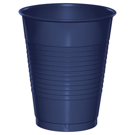 Navy Blue 16 oz Plastic Cups for 20 Guests