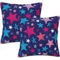 thumbnail image 1 of Navy Blue 4th of July Throw Pillow Covers 18X18 Inches Set of 2 Patriotic American Colorful Stars Pillow Cases Independence Day Pillow Cover Home Decor for Memorial Day Room Bed Couch Porch, 1 of 6