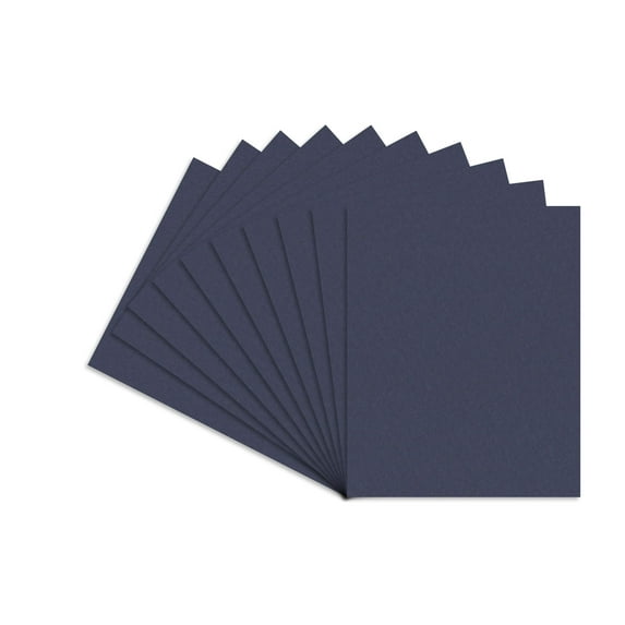 Navy Blue Acid Free 11x14 Backing Board - Uncut Photo Mat Board - 25 Sheets